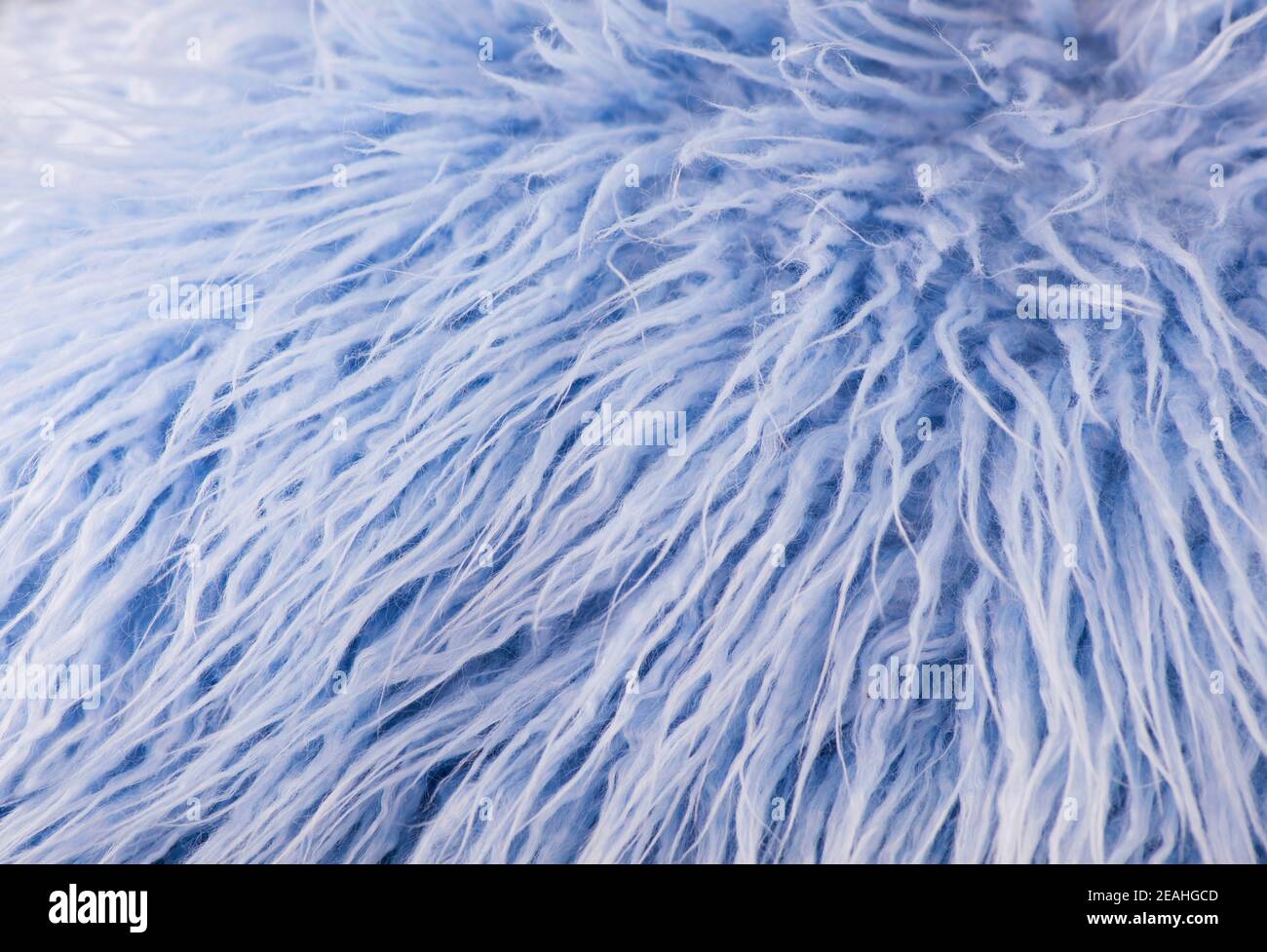 Blue artificial fur for texture or background Stock Photo