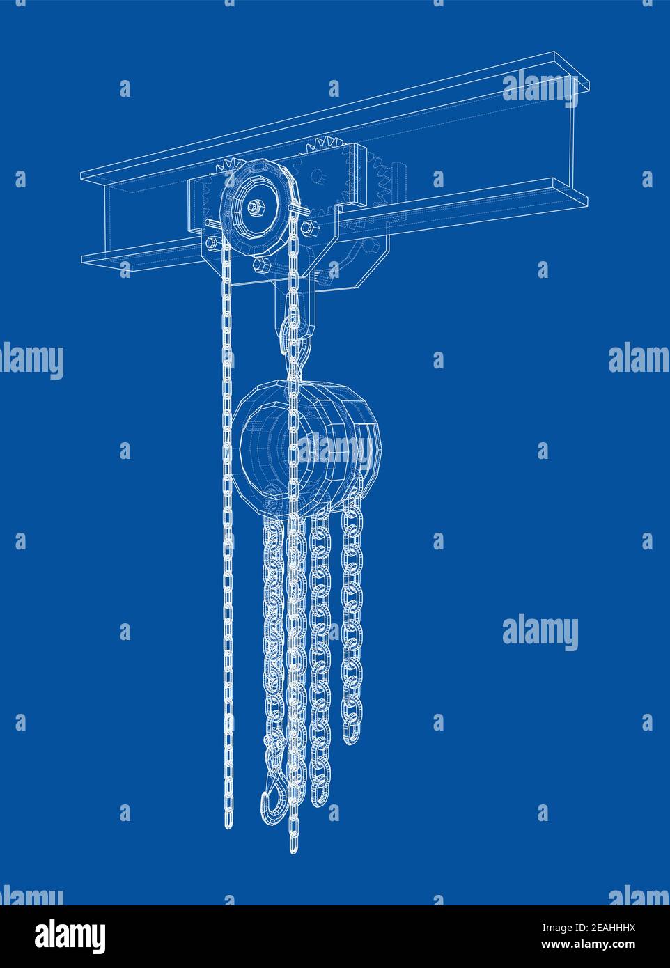 A Hoist on the beam. Vector Stock Vector Image & Art Alamy