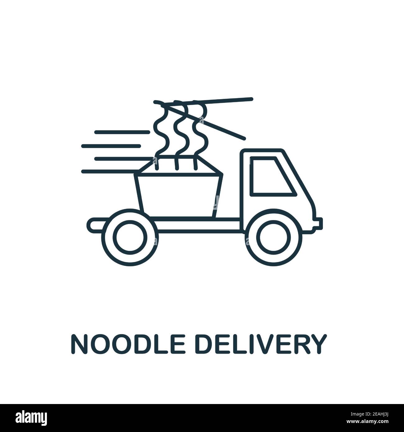 Noodle Delivery icon. Simple element from delivery collection. Creative  Noodle Delivery icon for web design, templates, infographics and more Stock  Vector Image & Art - Alamy