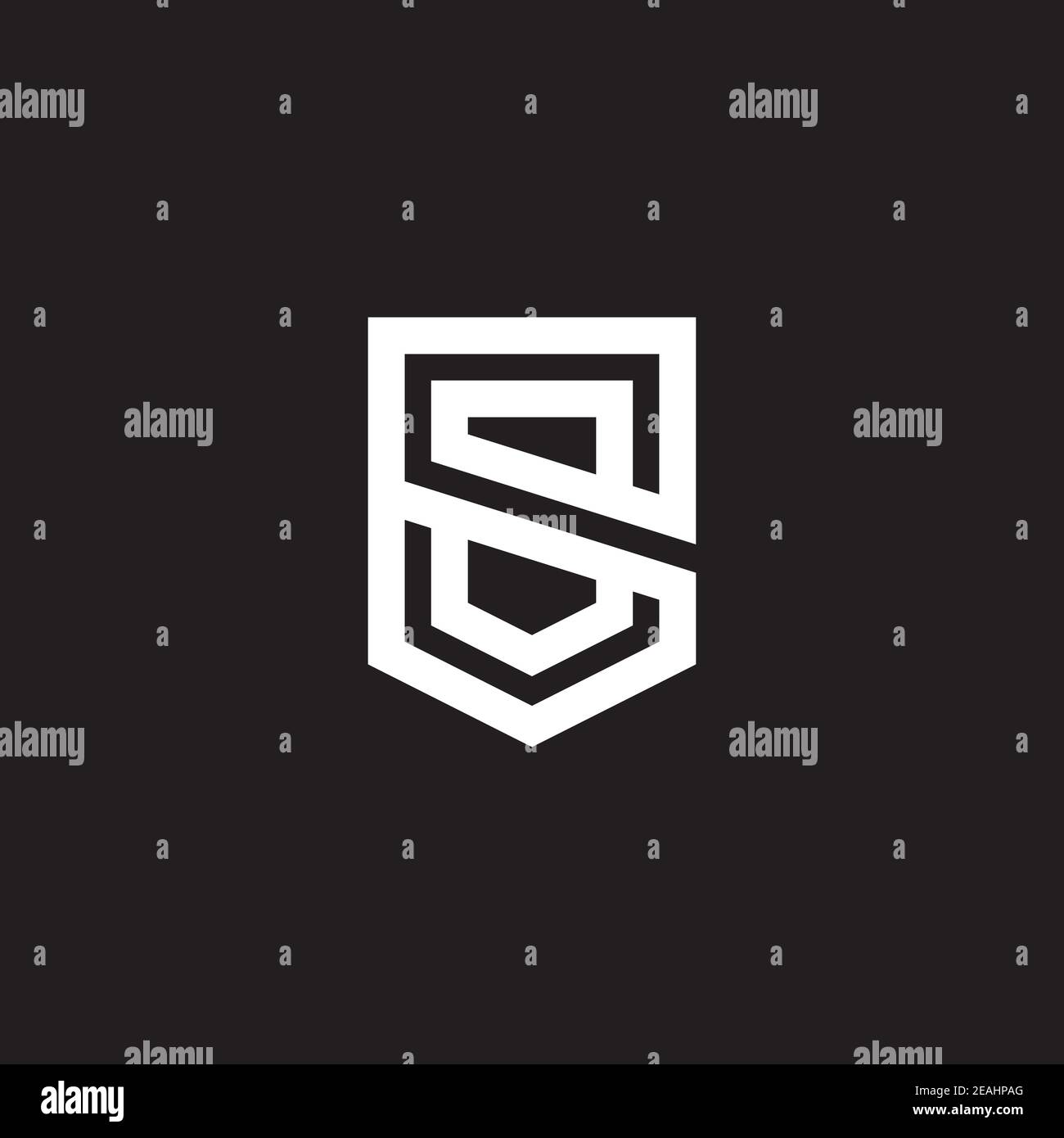 letter S logo design inspiration vector template Stock Vector