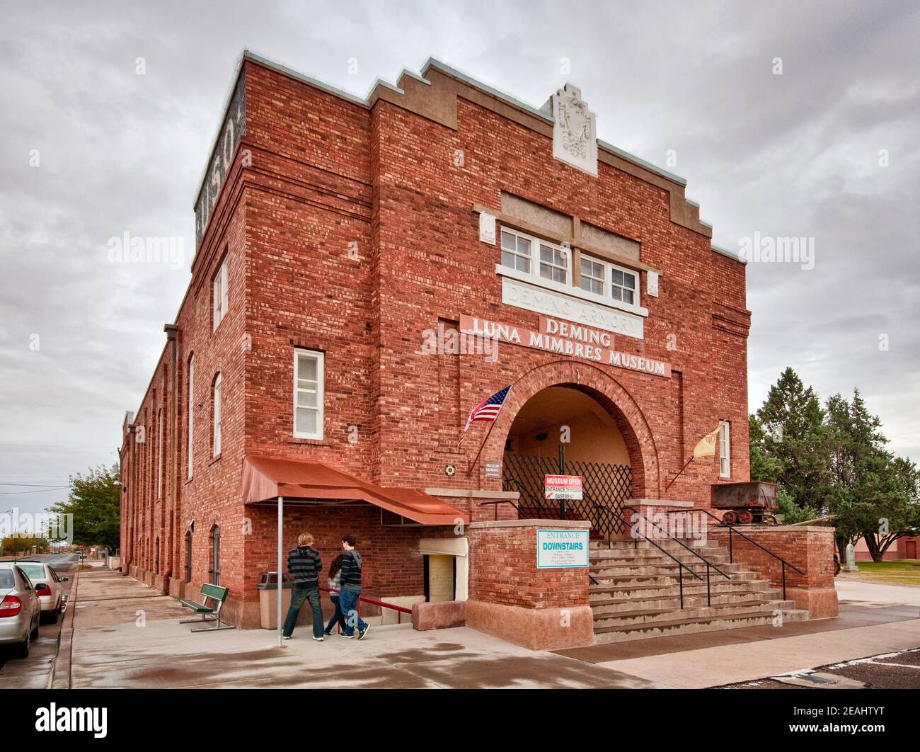 Deming Luna Mimbres Museum at former Armory in Deming, New Mexico, USA Stock Photo