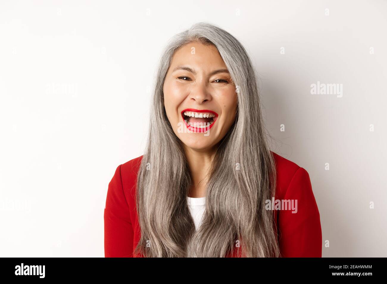 Asian woman with natural red hair hi-res stock photography and images ...