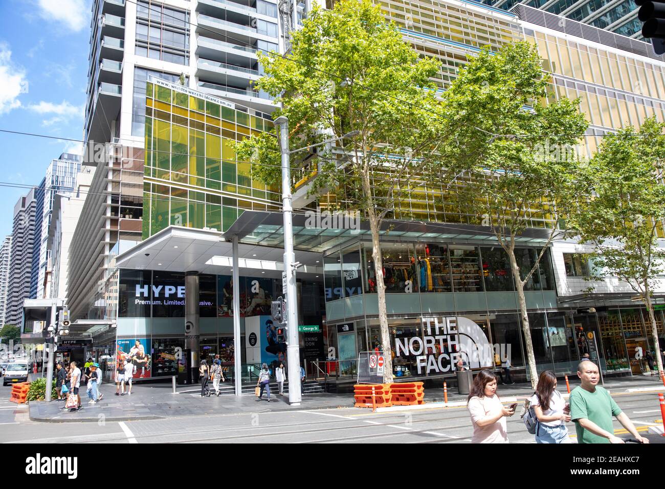 World Square mixed use development on George street in Sydney city centre,NSW,Australia Stock Photo