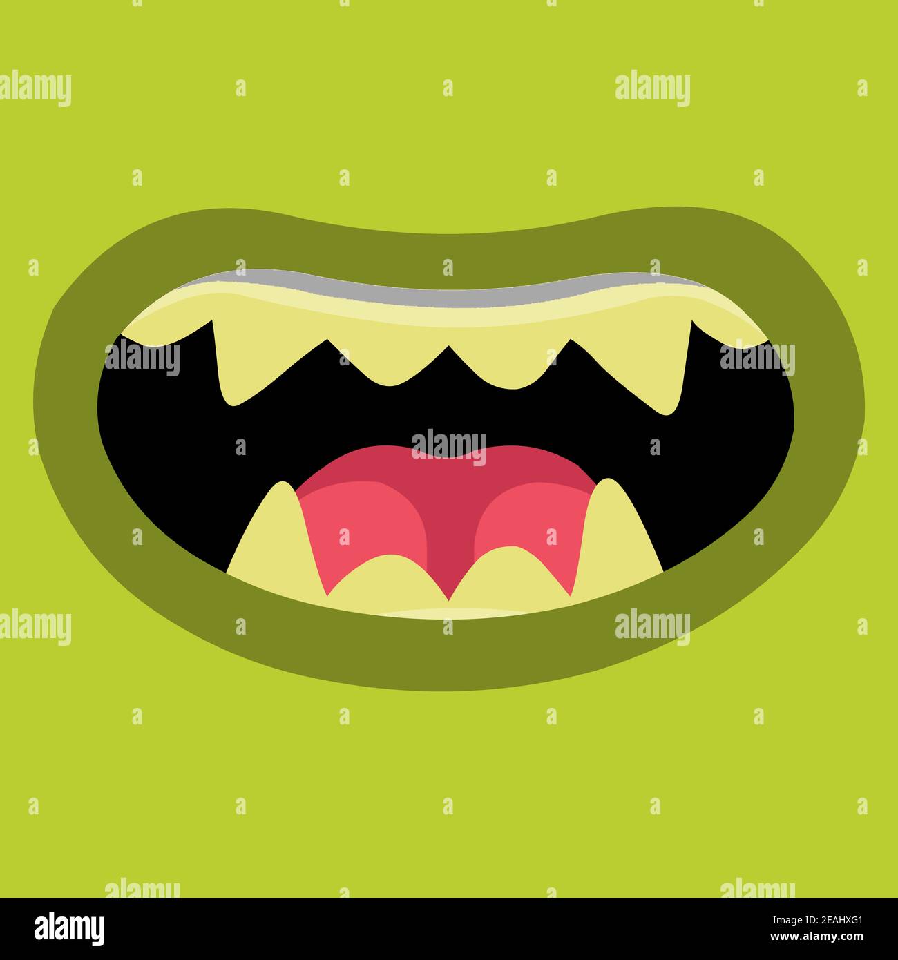 Screaming monster cartoon hi-res stock photography and images - Alamy