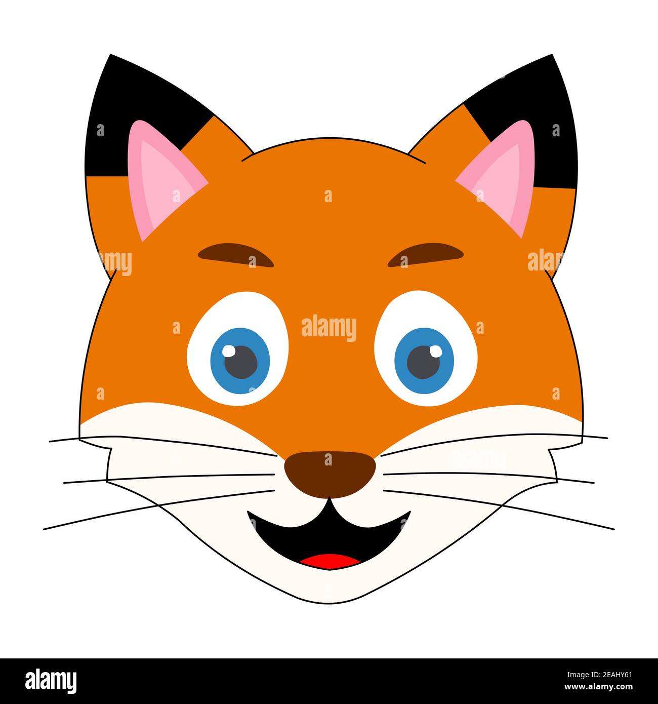 Cartoon Fox Face High Resolution Stock Photography and Images - Alamy