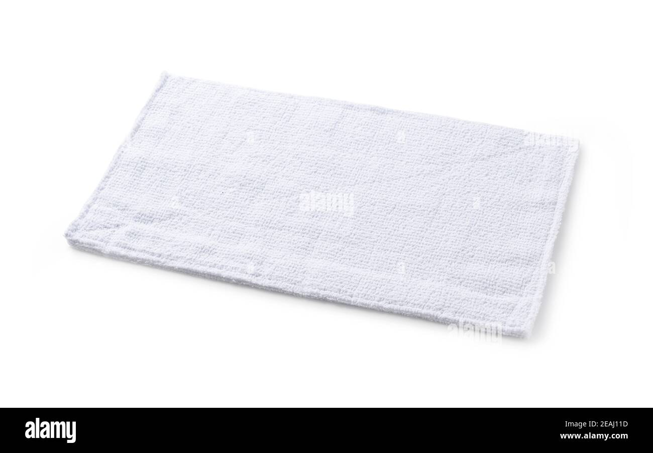 dust cloth placed on a white background Stock Photo