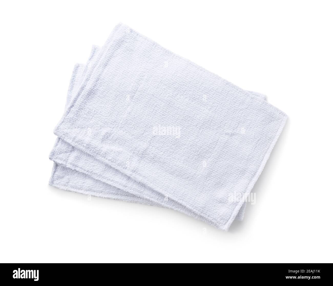 dust cloth placed on a white background Stock Photo