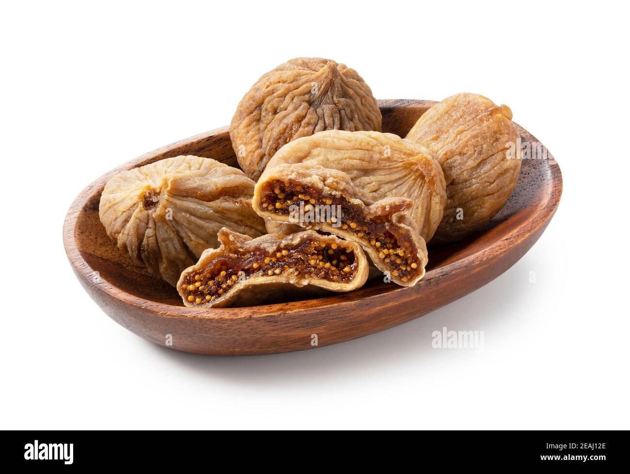 Dried figs on a white background Stock Photo