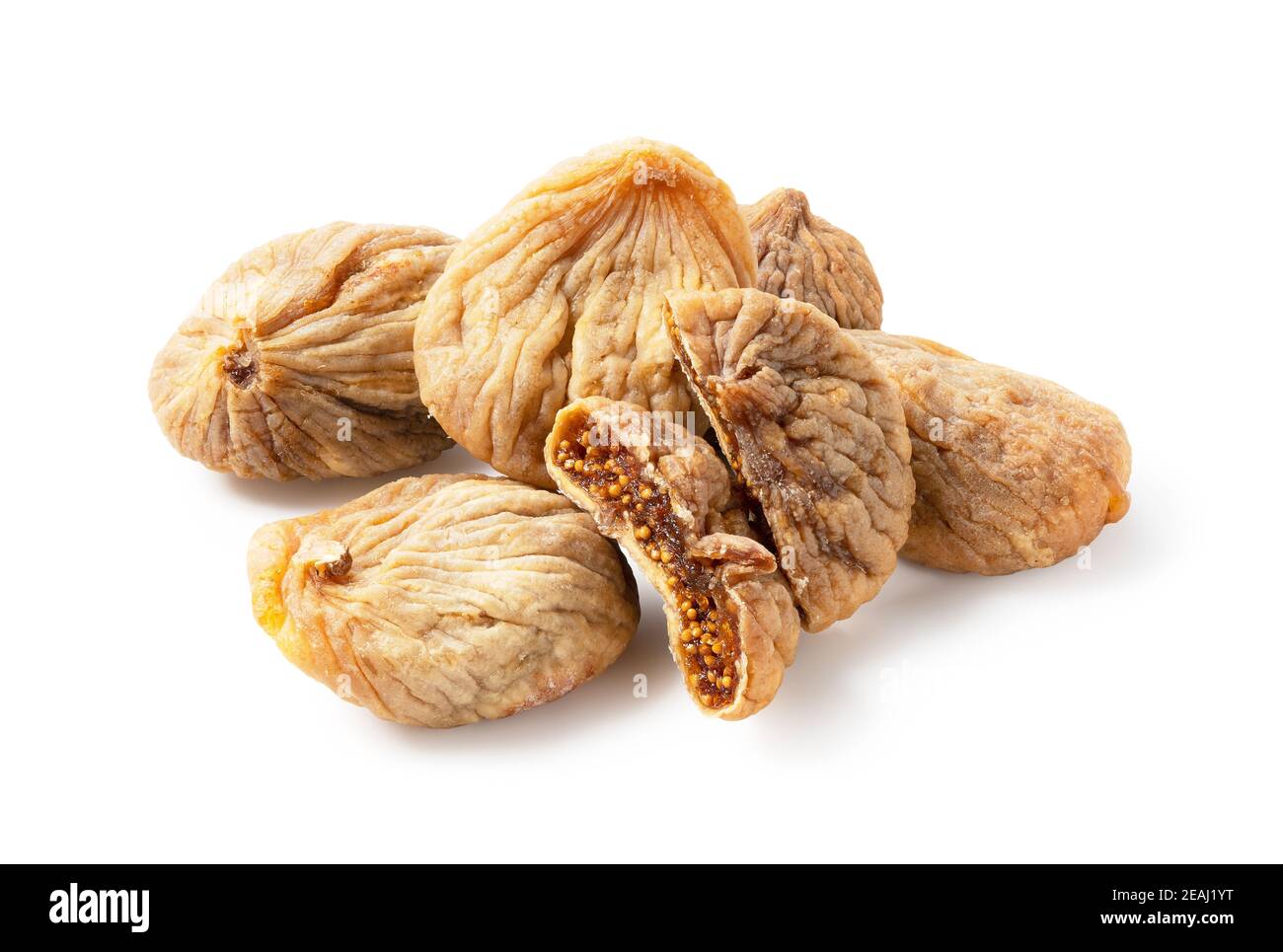 Dried figs on a white background Stock Photo Alamy
