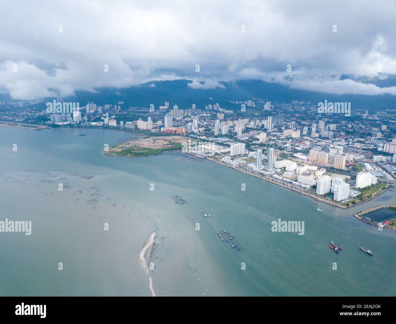 Georgetown Penang Aerial High Resolution Stock Photography and 