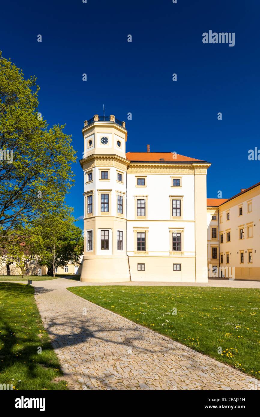 Straznice castle in Southern Moravia, Czech Republic Stock Photo