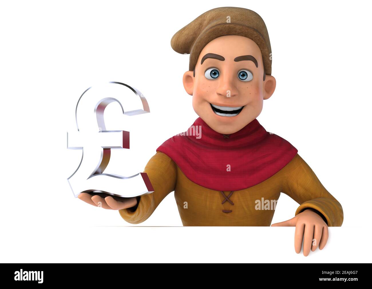 3D Illustration Of A Medieval Historical Character Stock Photo Alamy