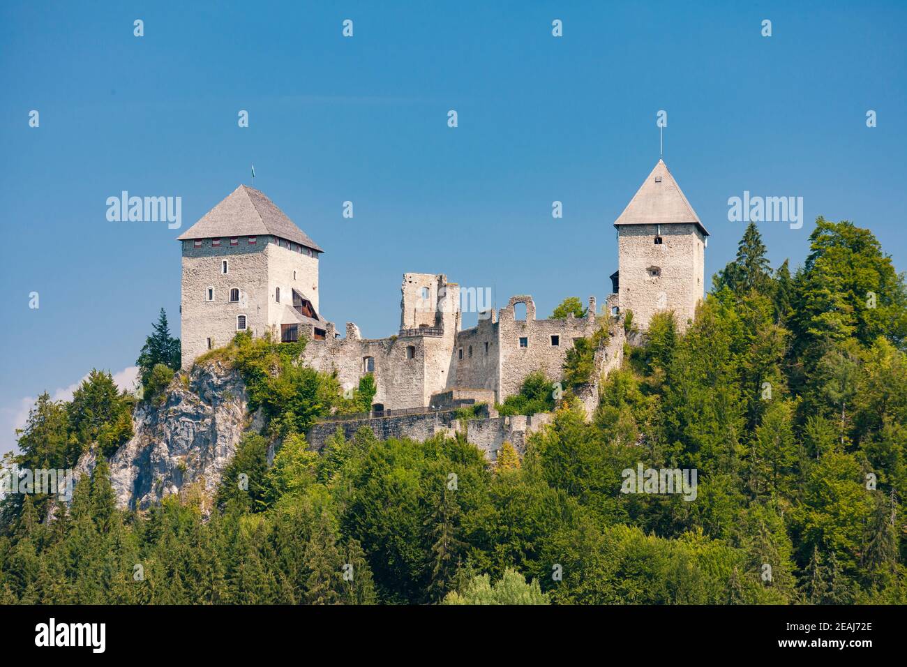 Gallenstein Castle, Municipality of Sankt Gallen, district Liezen, state of Styria, Austria Stock Photo