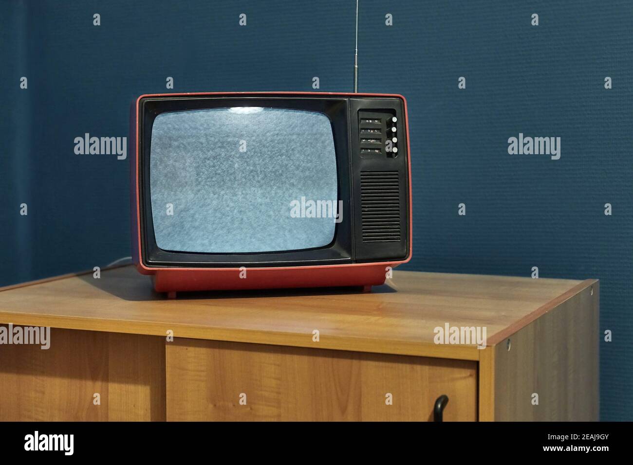 TV no signal Stock Photo