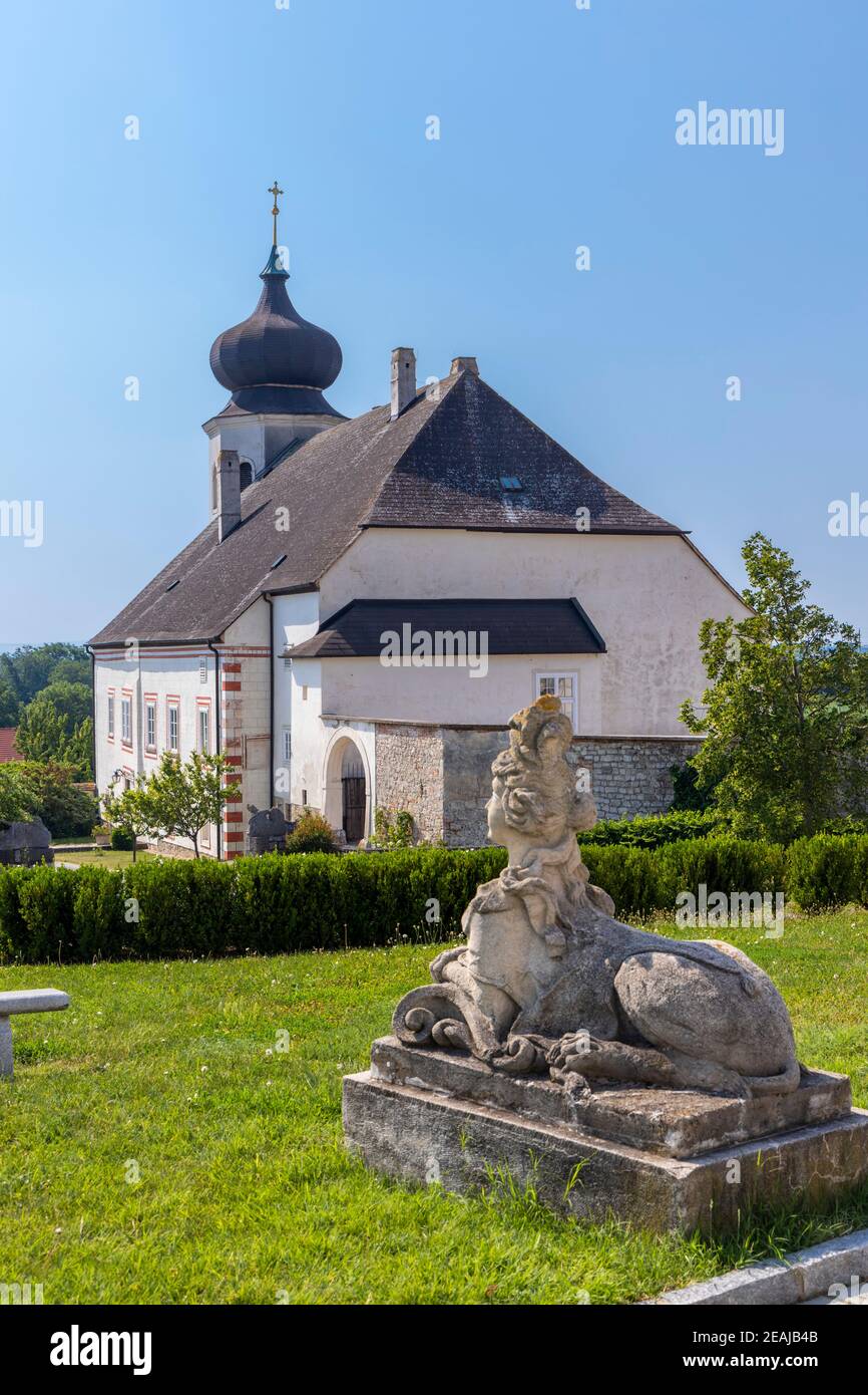 Monastery winery Thallern near Gumpoldskirchen, Lower Austria, Austria Stock Photo