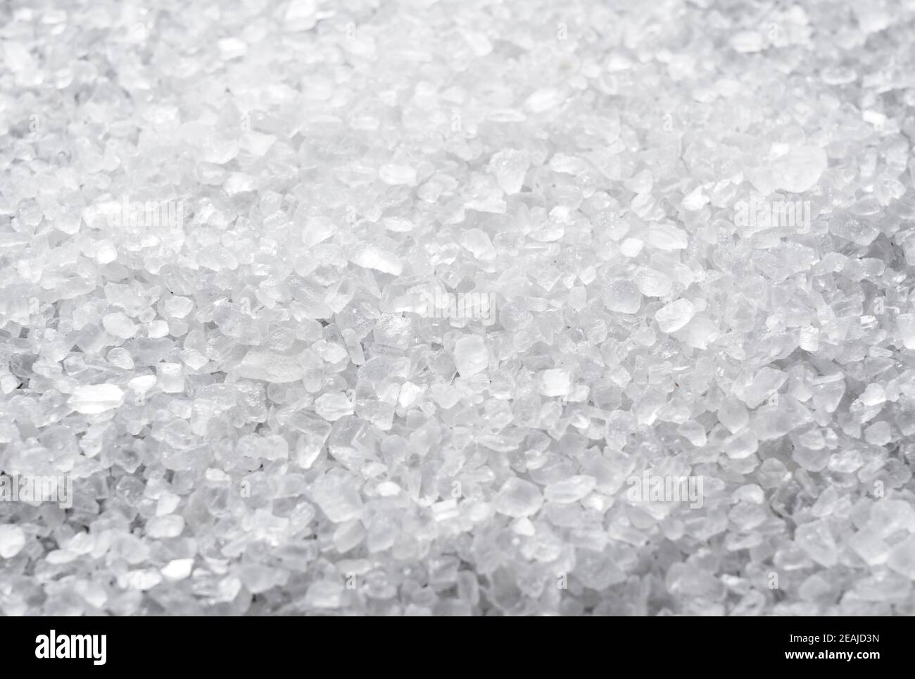 Himalayan rock salt spread over the entire screen Stock Photo