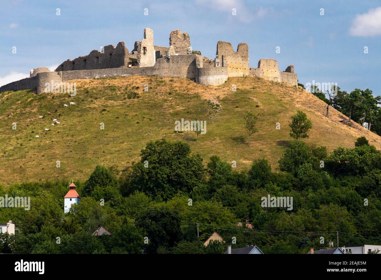 Branc castle ruins near Senica, Slovakia Stock Photo