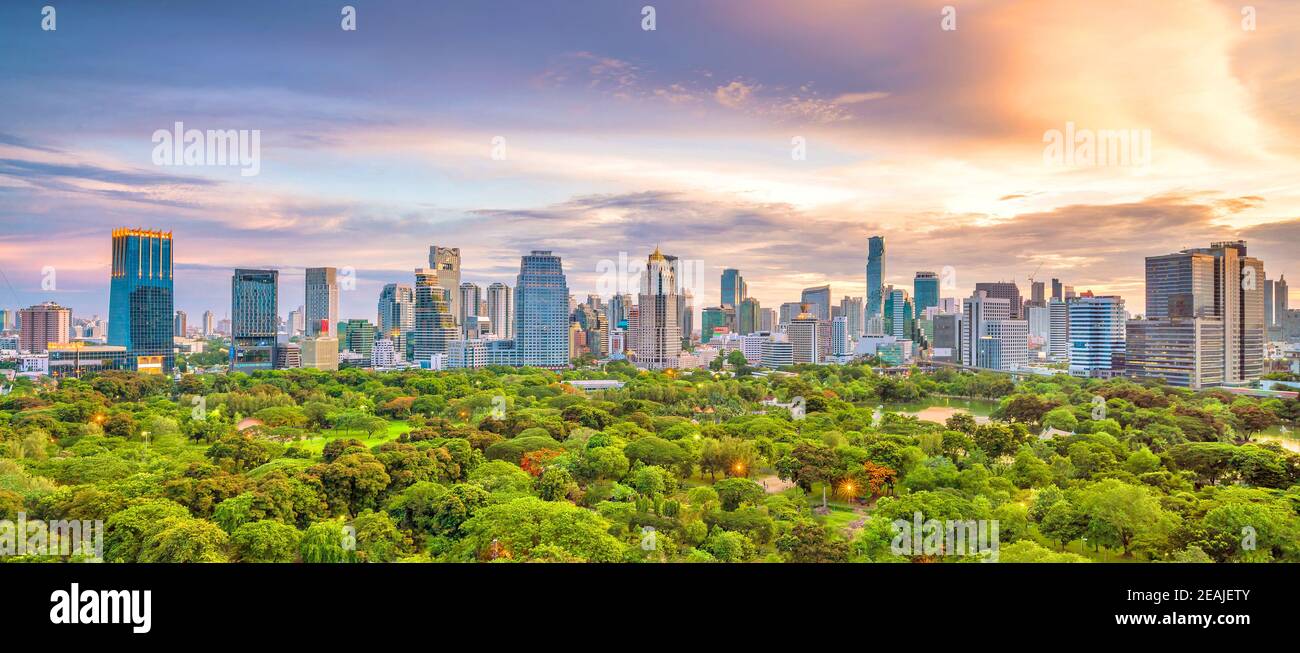 Bangkok city skyline from top view in Thailand Stock Photo - Alamy