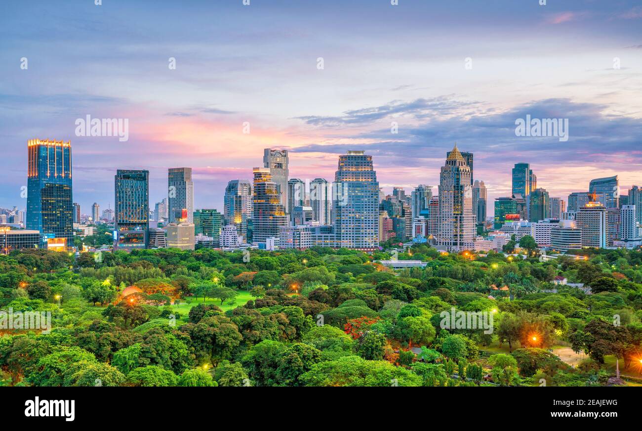 Bangkok city skyline from top view in Thailand Stock Photo - Alamy