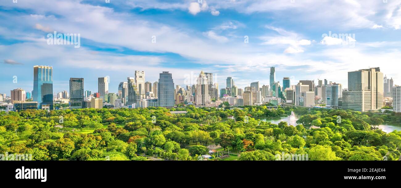 Bangkok city skyline from top view in Thailand Stock Photo - Alamy