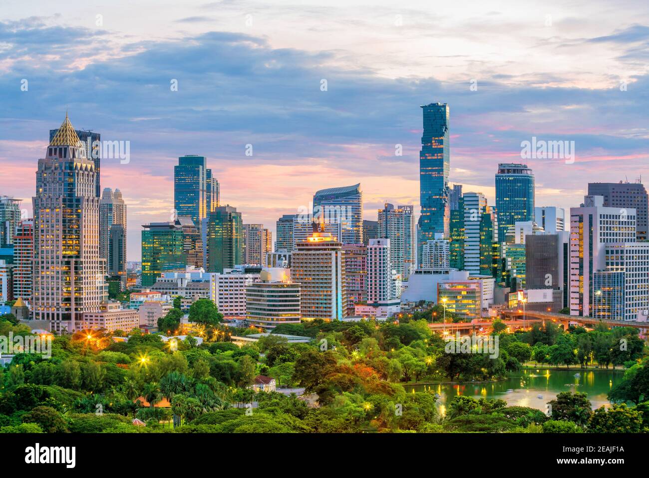 Bangkok city skyline from top view in Thailand Stock Photo - Alamy