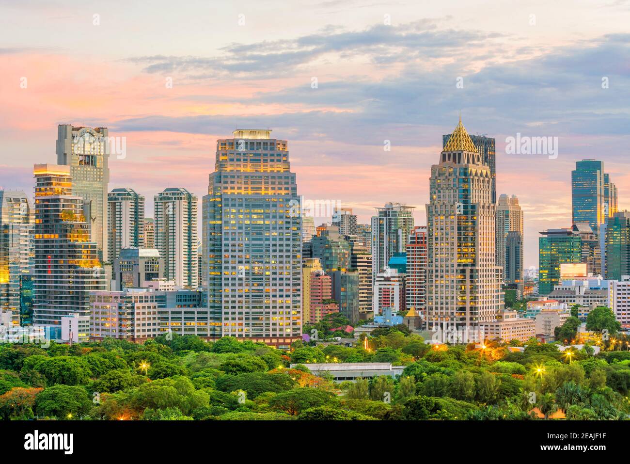 Bangkok city skyline from top view in Thailand Stock Photo - Alamy