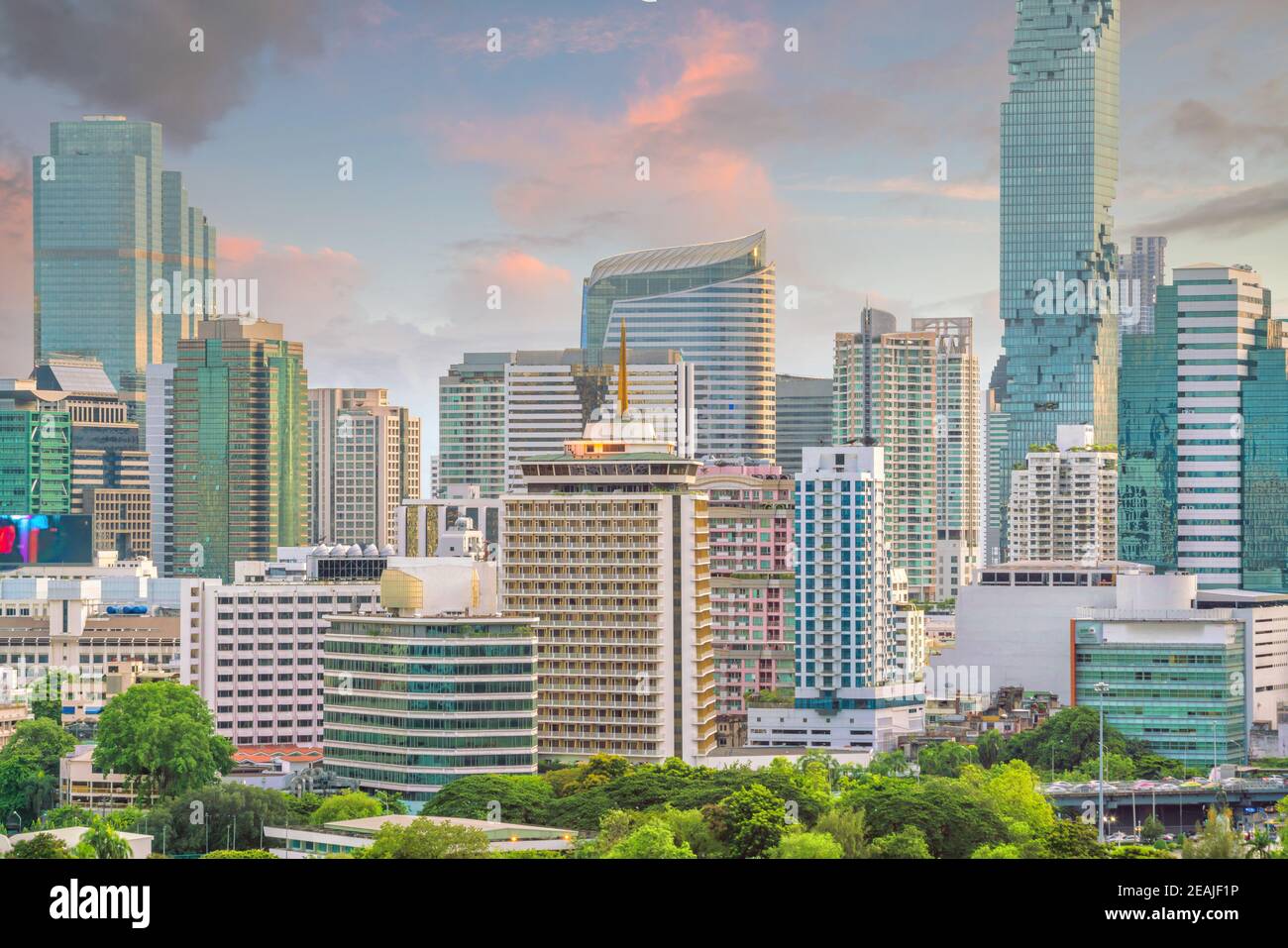 Bangkok city skyline from top view in Thailand Stock Photo - Alamy