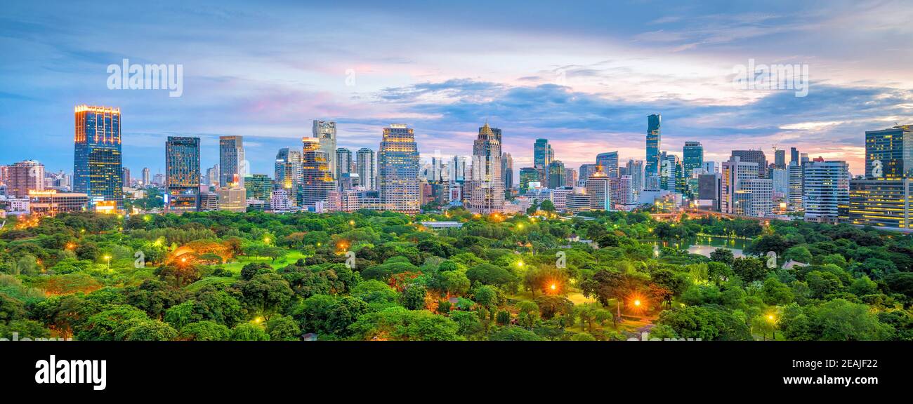 Bangkok city skyline from top view in Thailand Stock Photo - Alamy