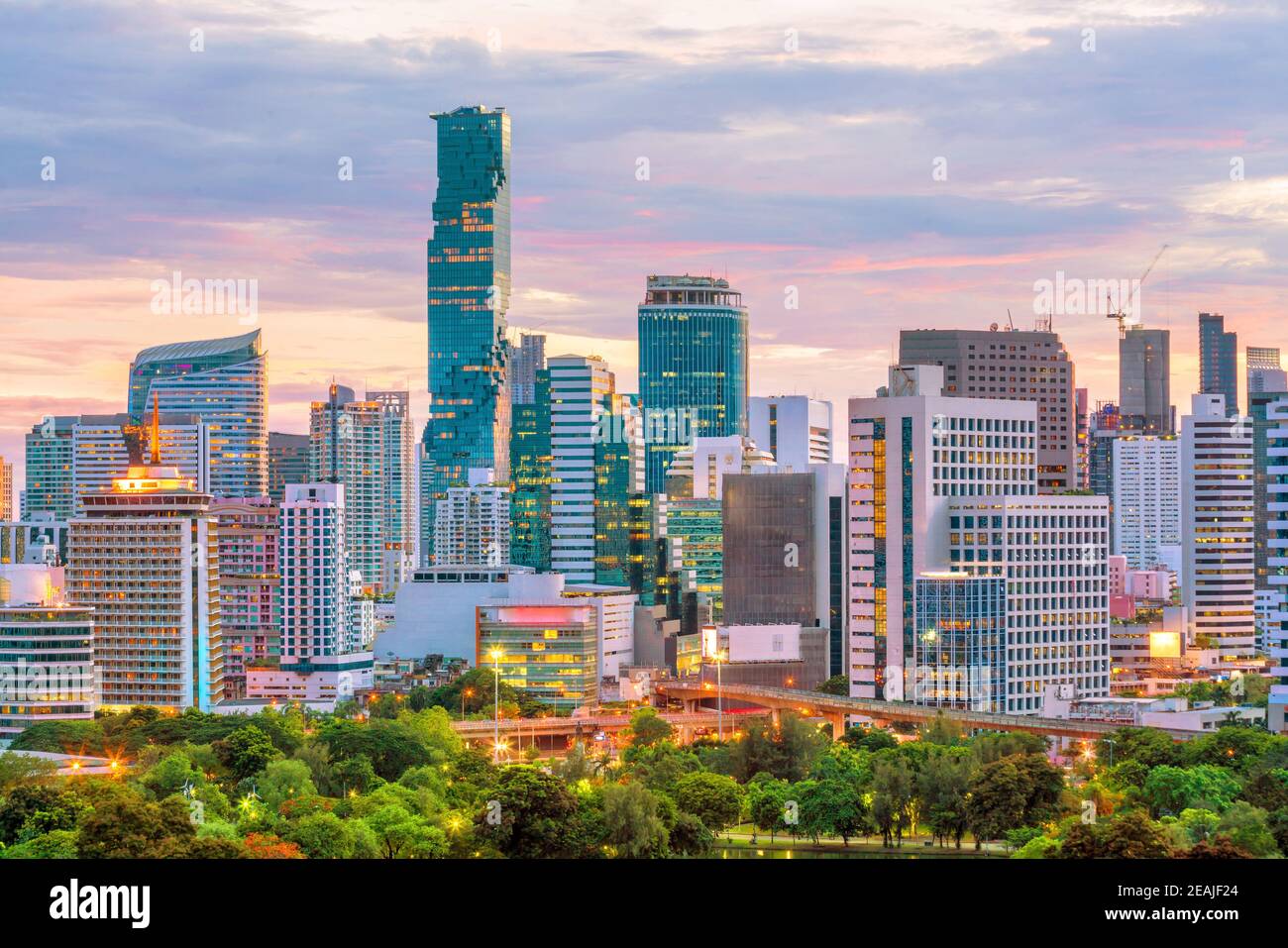 Bangkok city skyline from top view in Thailand Stock Photo - Alamy