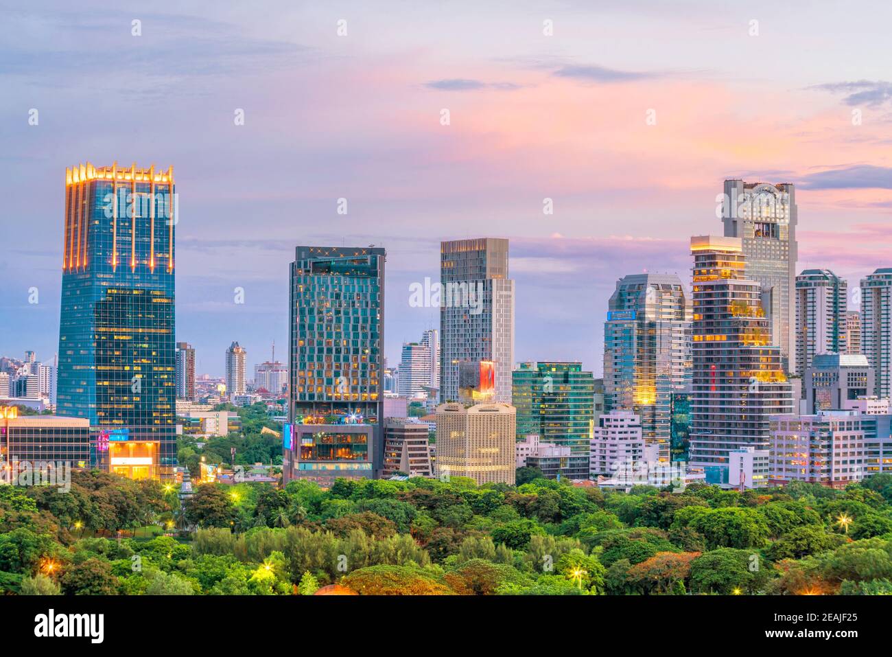 Bangkok city skyline from top view in Thailand Stock Photo - Alamy