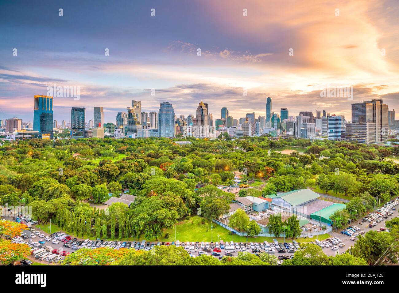 Bangkok city skyline from top view in Thailand Stock Photo - Alamy