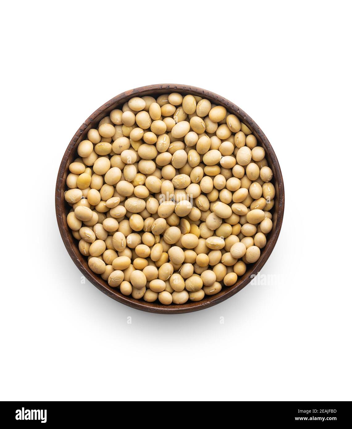 Dried soy beans in bowl isolated on white background Stock Photo Alamy