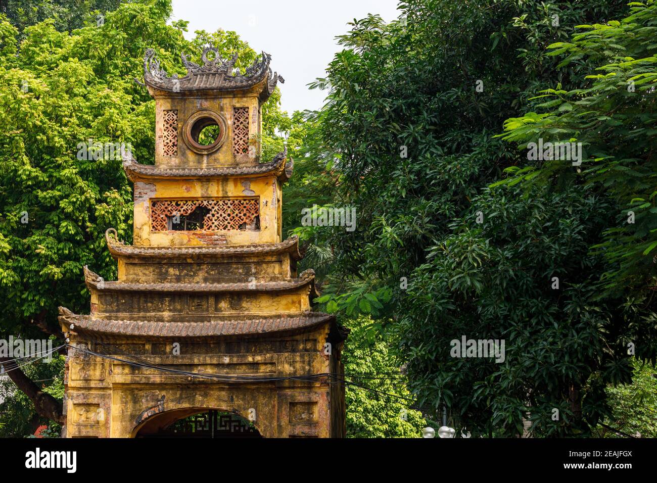 The citadel of Hanoi in Vietnam Stock Photo