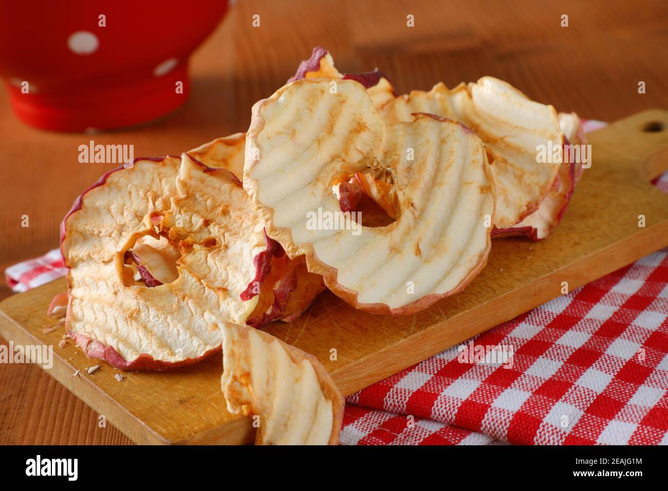 Dried apple slices Stock Photo