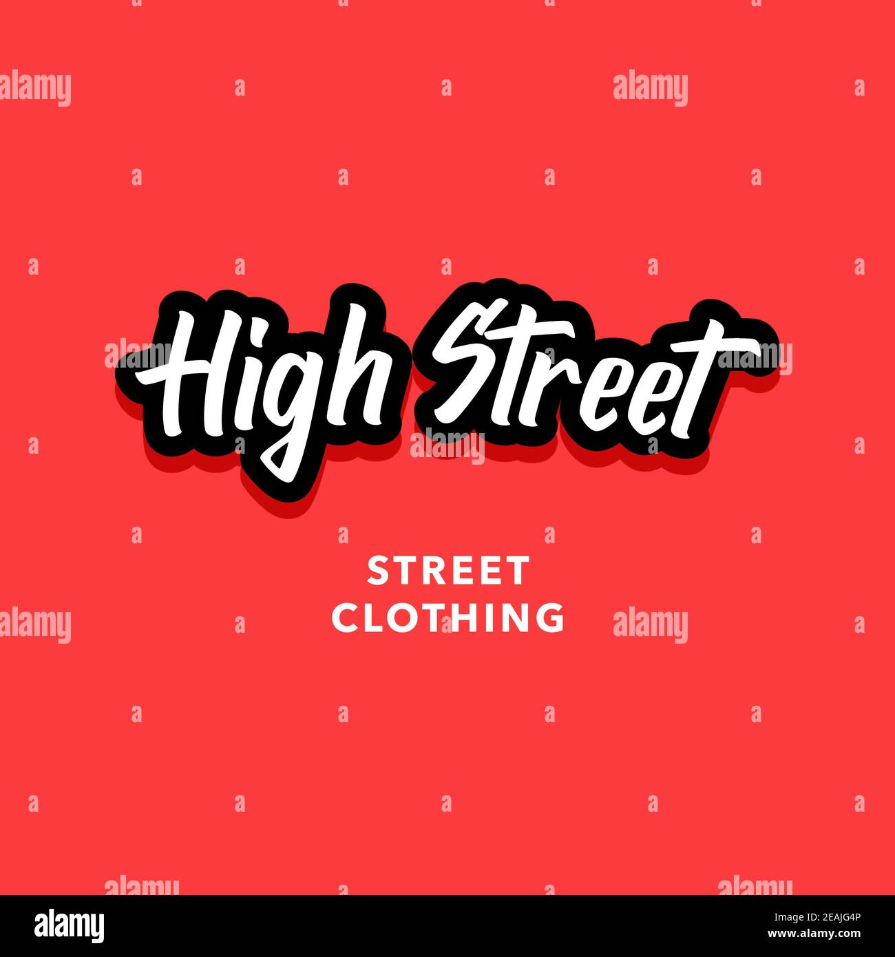 Fun Streetwear Brand Logo Stock Photo Alamy