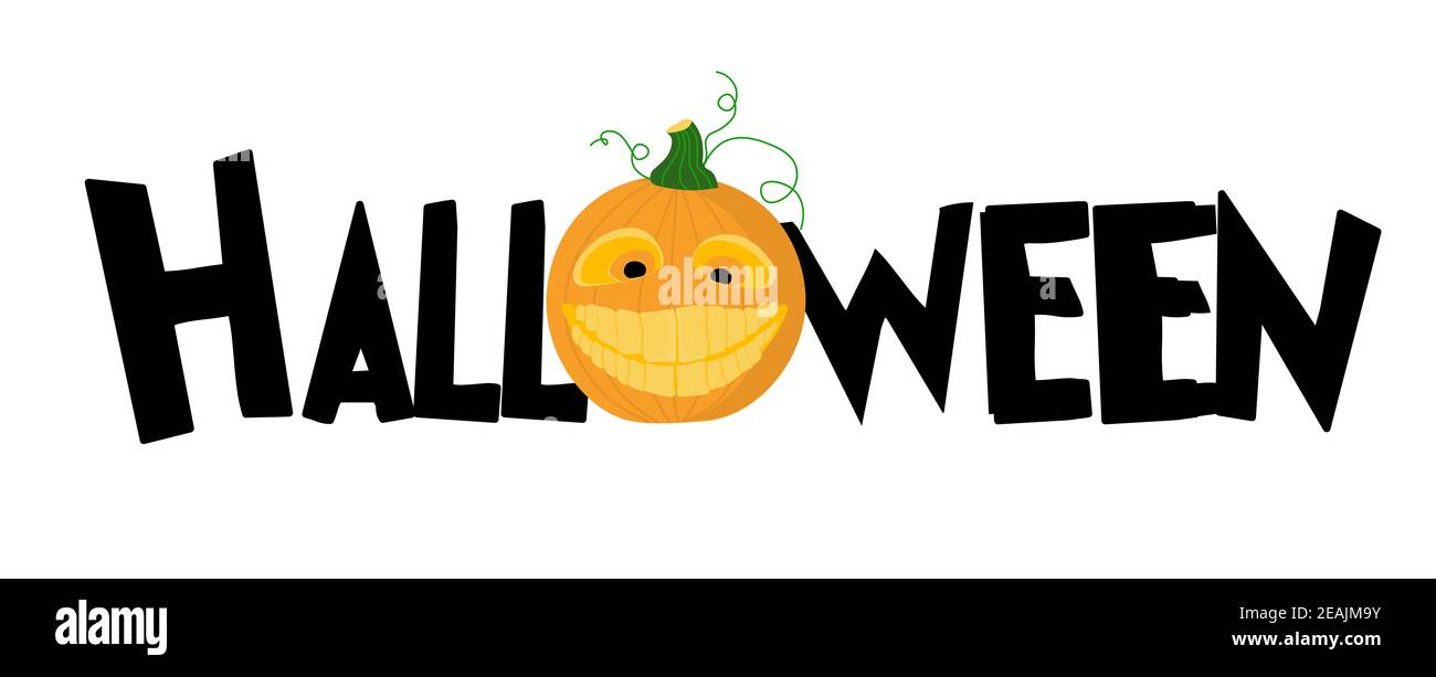 Happy Halloween Scary Calligraphy Vector High Resolution Stock Photography And Images Alamy