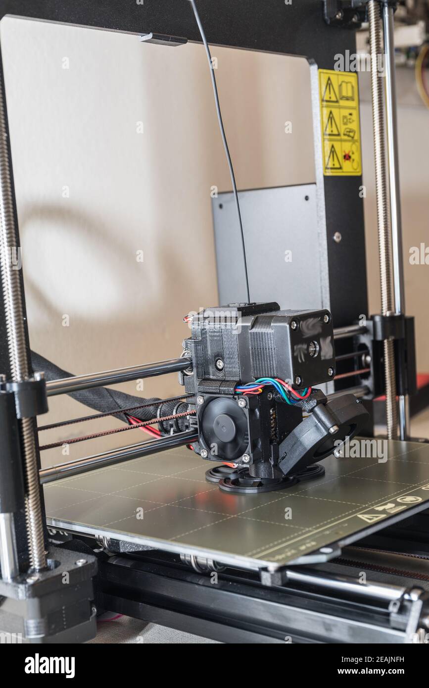 Plastic processing 3D printer Stock Photo