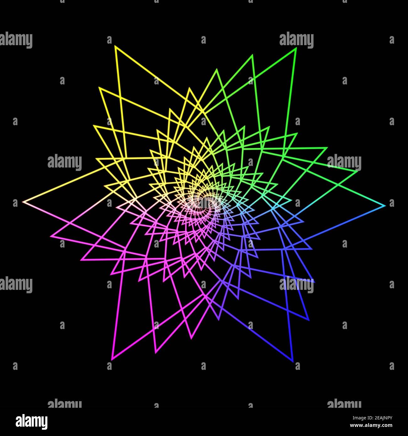 Abstract background of graphic elements - polygon after rotation in ...