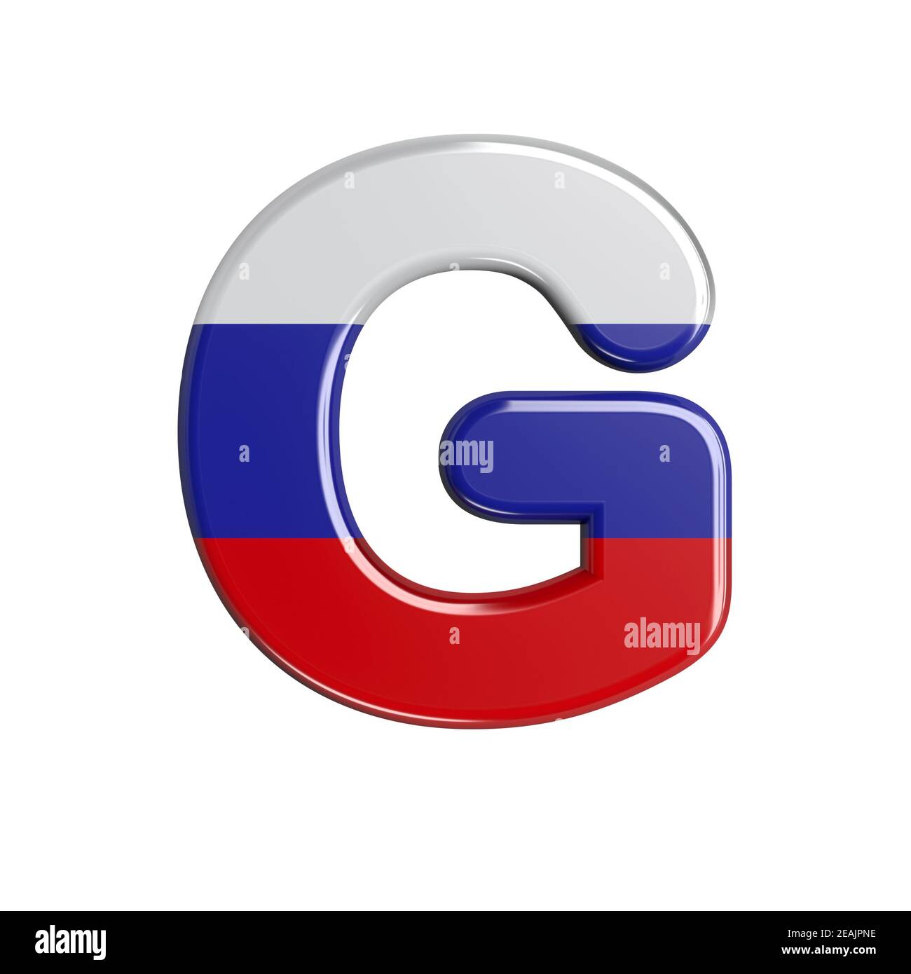 Russia letter G - Capital 3d russian flag font - suitable for Russia ...