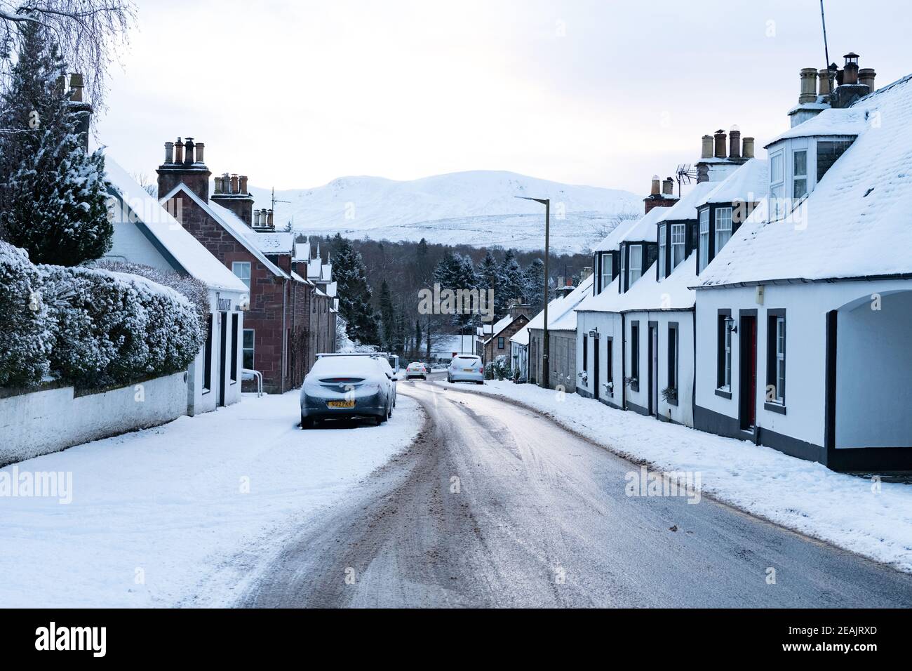 Stirling Weather Killearn, Stirling, Scotland, UK. 10th Feb, 2021. UK weather ...
