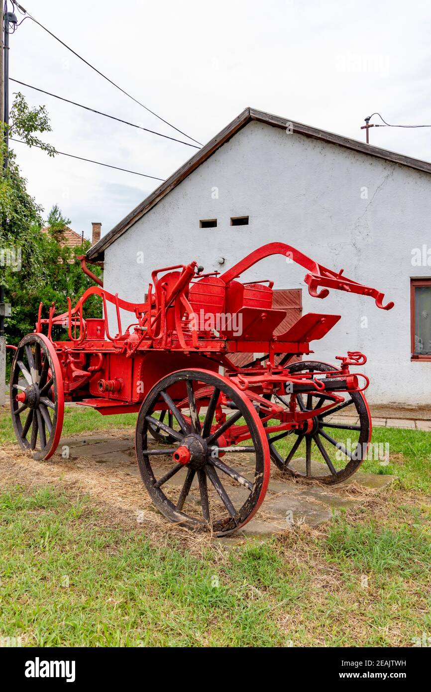 old fire truck in Szob, Hungary Stock Photo