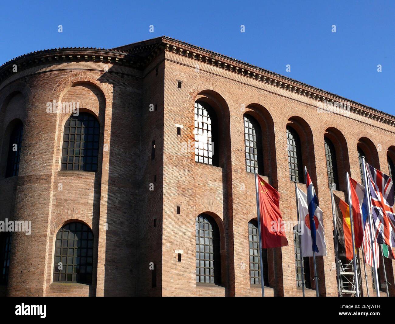 the roman palace auditorium (Basilica of Constantine) in Trier Stock Photo