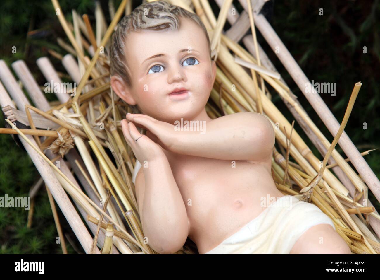 A baby Jesus figure on Christmas Stock Photo Alamy