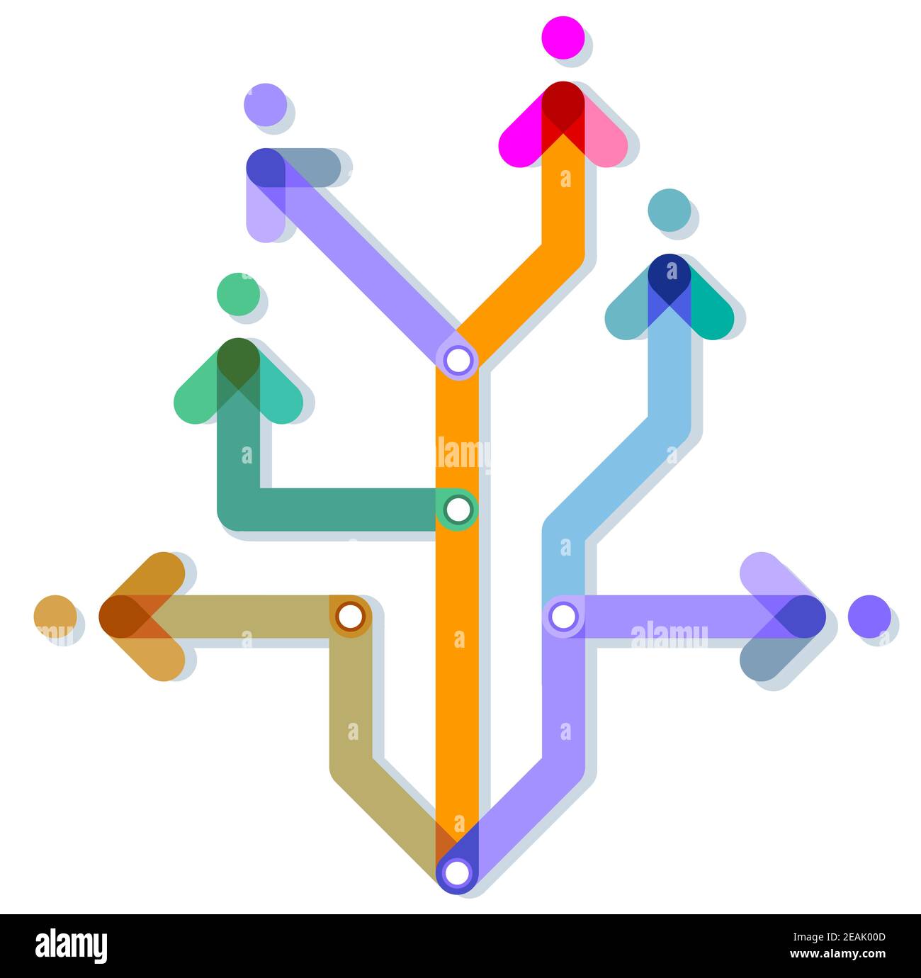 Direction strategy concept illustration Stock Photo - Alamy