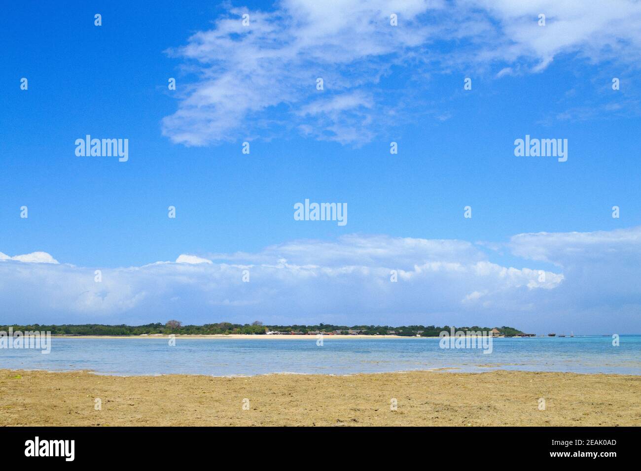 Zanzibar beach landscape, Tanzania, Africa panorama Stock Photo
