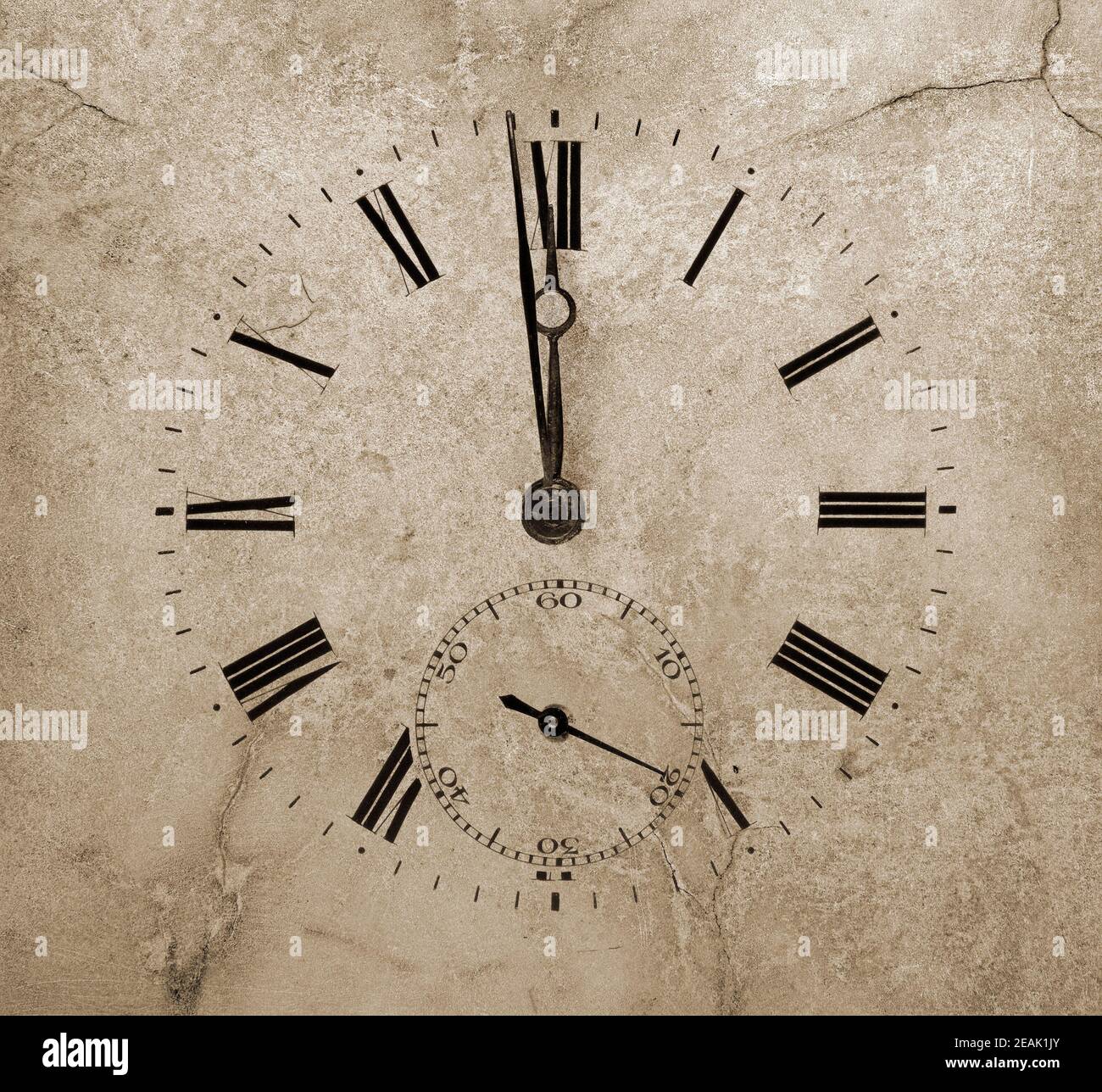 Stone watch countdown to midnight stock photo alamy