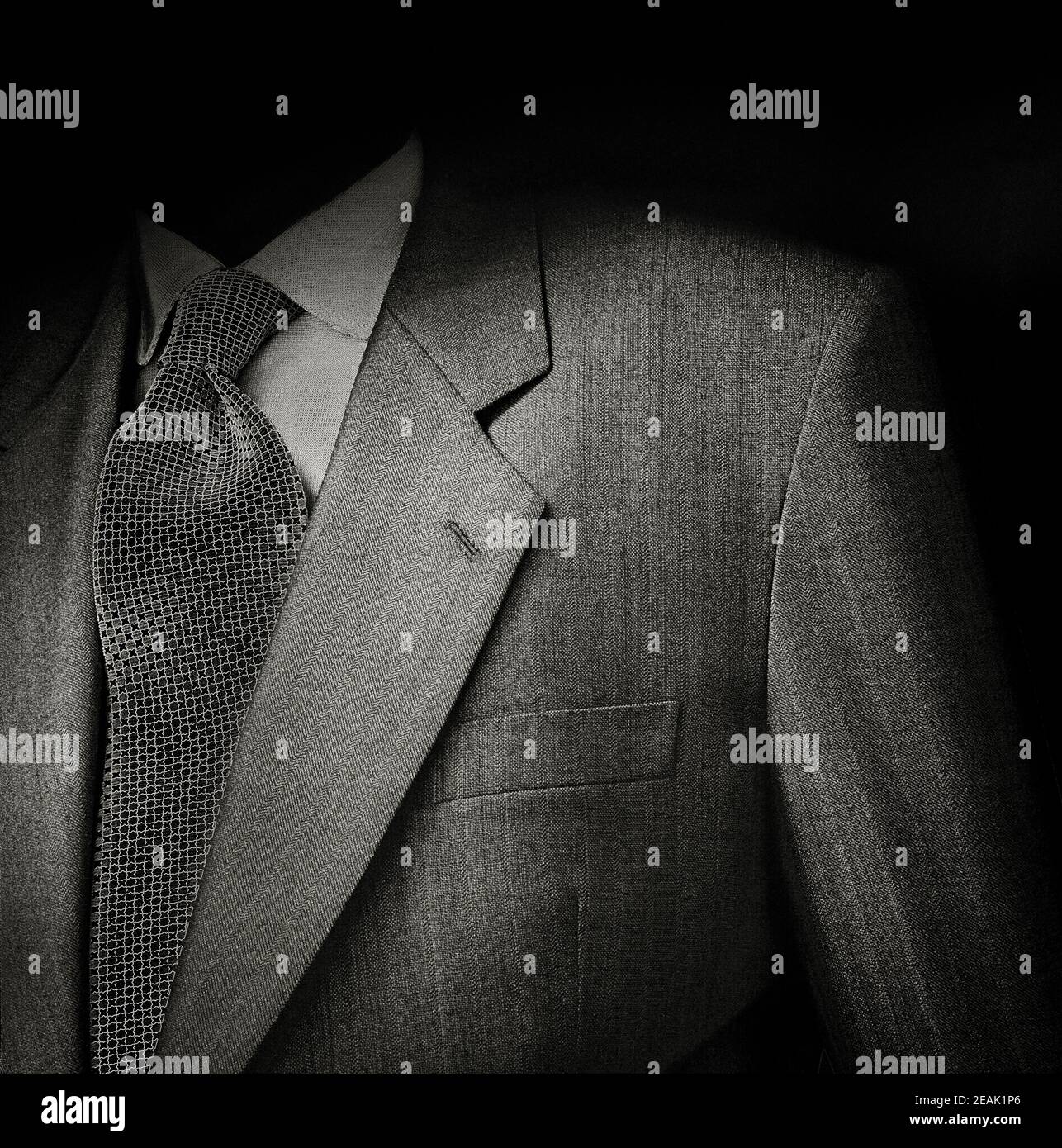 Man suit in black Stock Photo