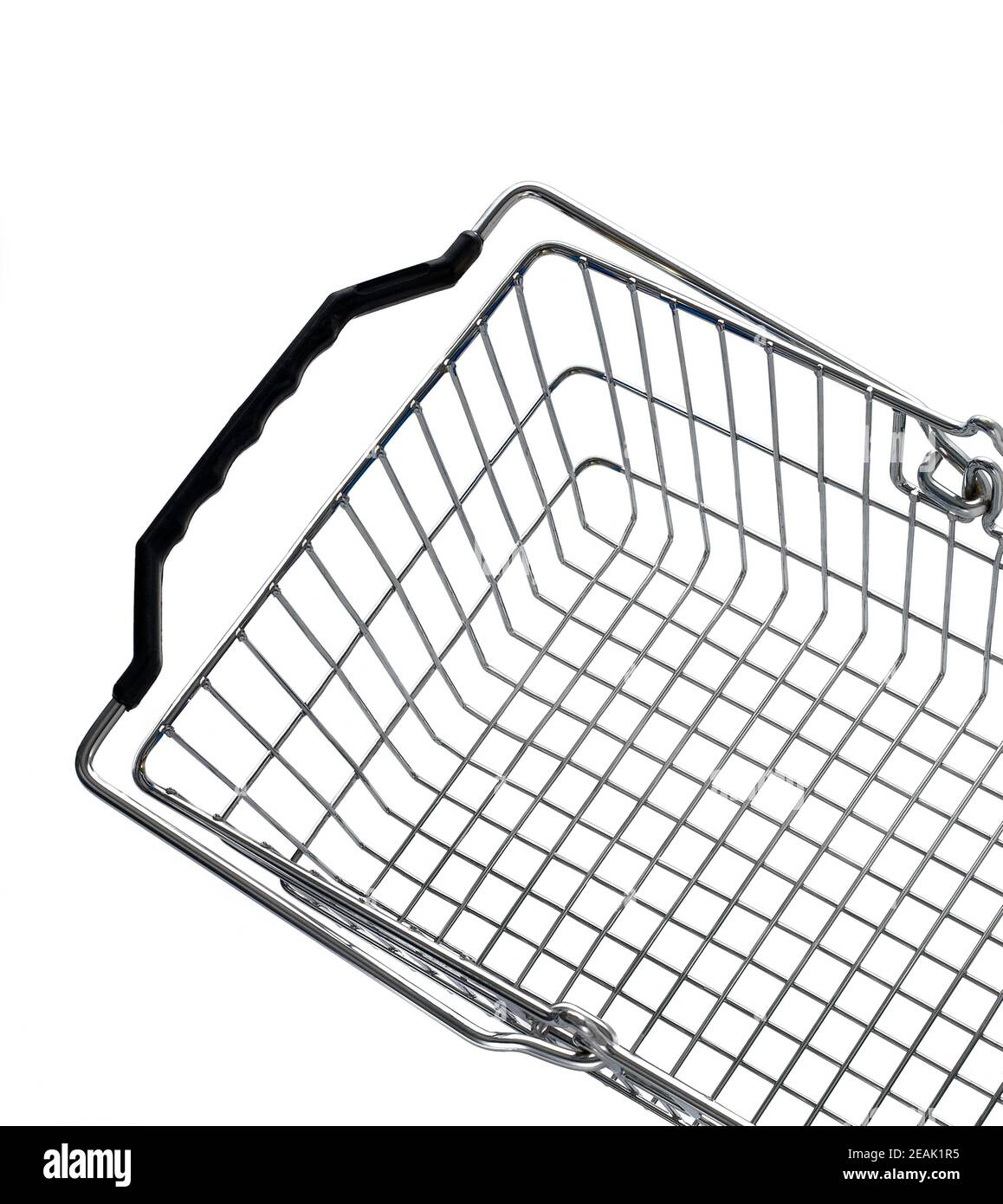 Metallic market basket Stock Photo Alamy