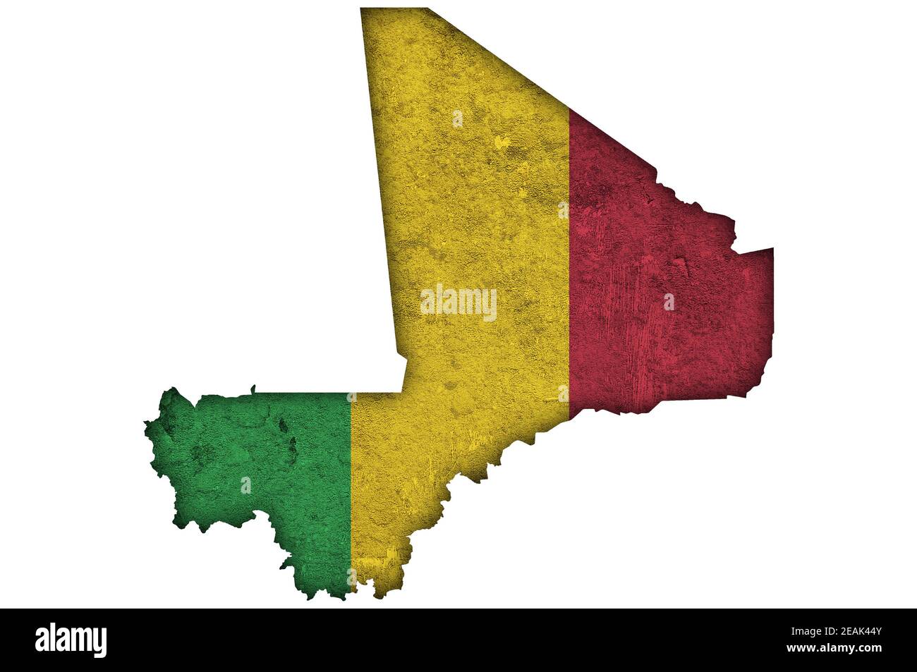 Map and flag of Mali on weathered concrete Stock Photo - Alamy