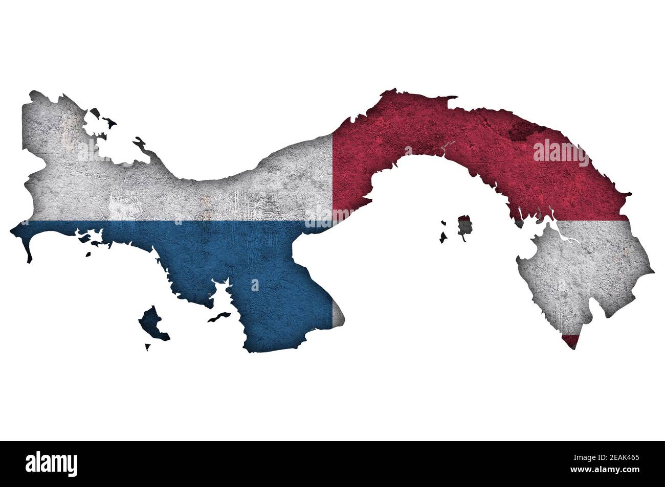 Map and flag of Panama on weathered concrete Stock Photo - Alamy